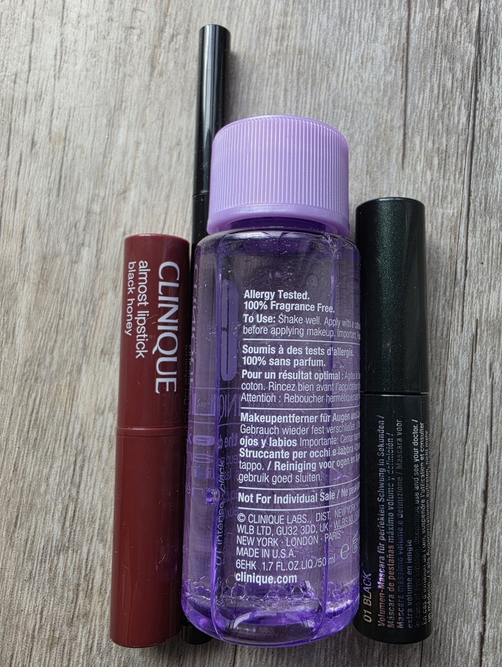 Clinique Black Honey Lipstick + Mascara + Black Gel Eyeliner + Makeup Remover - Picture 2 of 7